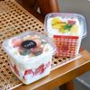 Caja para Pastel Mousse de Mil Capas, Copa de Madera Transparente para Pastelería, Caja Cuadrada para Postres, Caja de Empaque para Dulces con Diseño Antiempañamiento
