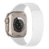 Correa de Reloj Magnética Suave con Patrón de Lichi Adecuada para Apple 9ª y 10ª Generación iWatch S11 Ultra Pulsera Magnética de Silicona Bicolor