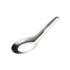 Cuchara clásica de fondo plano y delgado de acero inoxidable 304, cuchara de estilo chino para lanzar agua 410, vajilla para jardín de infantes, cuchara de cebra