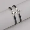 Moda Transfronteriza Europea y Americana Estilo Dulce Sencillo Colgante de Mariposa Cuentas de Resina Pulsera Versátil de Nicho para Mujer Joyería