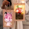 Nuevo Creativo Flor Seca Siempre Viva Gipsofila Clavel Rosa Flor de Jabón Ramo Caja de Regalo Siete Flores Regalo del Día del Maestro Comercio Exterior