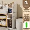Gabinete de Almacenamiento para Espacio de Baño Rise Tipo Cajón para Inodoro Espacio Estrecho Gabinete de Almacenamiento Gabinete para Espacio de Baño Lado del Inodoro Nuevo Estilo