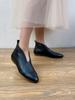 Moda Nova Primavera e Outono 2026 Cor Sólida Slip-On Estilo Mori Girl Casual Preguiçoso Bico Fino Sapatos Baixos Flats Casuais