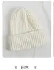 Gorro elegante para mujer, otoño e invierno, color sólido, combinable, tejido, grueso, ligero, de lana puntiaguda, cálido, tipo jersey para hombre.