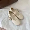 Zapatos Planos para Mujer 2026 Otoño Nuevos Vintage Zapatos Mary Jane de Correa Única con Aumento Interno de Altura y Punta Redonda