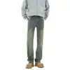 Jeans Bootcut Retro Azul Scimitar 2025 Nuevos para Hombre Primavera Slim Recto Estilo High Street Americano Pantalones