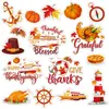 Bestseller transfronterizo otoño Acción de Gracias imanes para refrigerador personalizados para el hogar ventana puerta de garaje imanes fiesta decoración del hogar