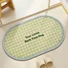Alfombrillas de Piso Estilo Japonés y Coreano de Lino Sintético para Baño, Entrada del Hogar, Felpudos Tejidos Absorbentes de Agua de Secado Rápido, Alfombras para Ducha