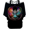[Processamento Personalizado] Impressão Digital 3D Transfronteiriça Manga Curta Verão Colete Fino Top Feminino Roupa Íntima Camiseta