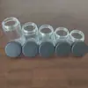 Botellas transparentes de vidrio para cáñamo de gran capacidad personalizables al por mayor con tapa de rosca, botellas para crema, botellas de vidrio, botellas para crema de ojos, botellas de muestra