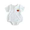 Ropa de Bebé Verano Ropa Delgada Manga Corta Algodón Clase A Mameluco para Niños y Niñas Bebé Verano Ropa para el Hogar Ropa para Gatear Transpirable