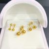 Pendientes de Agujero de Oreja de Perla con Cierre de Tornillo Serie Bola para Dormir Pendientes Mini Pequeños No-Enganchan para Mujer
