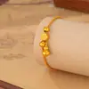Pulseira de Cabaceira com Caractere Fu para Mulheres, Novo Estilo Chinês, Luxo Leve Retrô, Temperamento de Nicho, Novo Acessório de Mão 2025, Presente para Melhor Amiga
