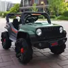 Coche Eléctrico Infantil Jeep Wrangler Vehículo Todoterreno de Cuatro Ruedas Coche a Batería para Niños Bebé Vehículo Todoterreno Coche con Control Remoto