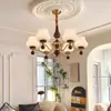 Lustre vintage de sala de estar estilo francês, luminária de jantar retrô estilo chinês novo de alta qualidade em madeira maciça, luminária Zhongshan de estética estilo Song