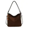 Mochila de Moda Transfronteriza para Mujer Otoño/Invierno 2026 Nueva Gran Capacidad Bolso de Hombro Retro Esmerilado para Viajes Diarios Bolso Cruzado