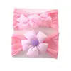 INS Flor de Pelo Europea y Americana Diadema para el Cabello Set de 2 Piezas Flor Gordita Diadema de Lazo Burbuja