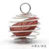 1069 - Colgante de resorte de alambre de cobre con piedra semipreciosa de cristal natural, ágata roja, polvo de Dongling verde y amatista