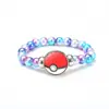Pulsera de Cuentas de Pokémon, Pulsera Elástica de Colores con Cuentas, Accesorio de Pulsera Elástica de Pikachu Pokémon