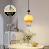 Lustre Pequeno de Cabeceira para Quarto Estilo Japonês Vento Silencioso Pomelo Criativo Pendurado na Parede Entrada de Corredor Iluminação de Restaurante Bar