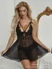 Nova cueca sexy europeia e americana renda fina pijama sexy duas peças sling nightgown fabricantes atacado adulto feminino