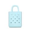 Bolsa de Gelatina de PVC Modelo Nuevo 2024 Transfronteriza DIY Moda Perforada para Mujer Color Macarrón Bolso Canasta de Playa