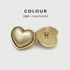 Botones Metálicos Dientes de Durazno Corazón de Alta Brillo Botones en Forma de Corazón Botones para Suéter de Mujer Botones Decorativos para Chaqueta de Traje