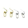 Pendientes de estilo frío para mujer, pendientes geométricos sencillos, pendientes elegantes de celebridades de Internet francesas, nueva joyería de moda, pendientes cortos