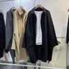Abrigo de trabajo pequeño de otoño para mujer, estilo coreano, holgado, informal, cortavientos, elegante, de longitud media, top de moda