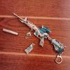 Jedi Survival Peace Elite M416 Cinco garras Dragón Dorado Piel Aleación Desmontaje Modelo de Pistola de Juguete Regalo Adornos