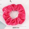 Nova Internet Celebridade Acessórios para o Cabelo Das Mulheres Cor Sólida Pelúcia Alta Elasticidade Intestino Grosso Anel de Cabelo Estilo Coreano Elegante Cabeça Flor All-match Rabo de Cavalo Manchete
