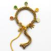 Pulsera de Mano del Dios de la Riqueza de Cinco Vías estilo Xizang Pulsera Colorida Pulsera Tejida a Mano Estilo Étnico Thangka Adorno Xizang Pulsera