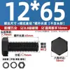 Tornillos y Tuercas Hexagonales Exteriores Negros Grado 8.8 Combinación de Alta Resistencia Juego de Arandelas Planas y Arandelas de Resorte M4M5M6M8M10M12