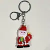 Nuevo Llavero de Muñeco de Navidad Árbol de Navidad Papá Noel Calcetines de Navidad Hebilla Plateada Accesorios Adornos Colgante Hebilla Plateada