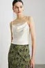 Camisola de Seda para Mujer 2025 Primavera/Verano Nuevo Versátil Color Sólido Commute Ropa Interior Top de Seda de Morera