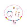 Amazon Nuevo Collar para Niños Set de Cuentas de Unicornio Joyería para Niños DIY Anillo para Niñas Collar al por Mayor