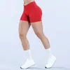 Shorts de yoga ZORA com cruzamento na cintura e acabamento totalmente fosco DF, shorts esportivos para corrida e fitness para mulheres, shorts de yoga
