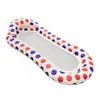 Nueva cama flotante plegable de malla con lunares de colores para entretenimiento acuático de verano, colchoneta flotante inflable de PVC engrosada para una persona