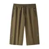 Pantalones casuales de longitud media, ropa para hombre de talla grande, shorts deportivos de verano para jóvenes de seda helada con cremallera, secado rápido de seda helada