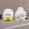 Em estoque rolo de toalha de limpeza toalha bolsa com cordão bolsa de embalagem de toalha facial descartável bolsa com cordão transparente fosca portátil