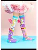 Celebridad de Internet Transfronteriza Populares Accesorios Infantiles Calcetines Personalizados de Moda Tendencia Dibujos Animados Calcetines de Pegaso Calcetines de Princesa para Niña Venta al por Mayor