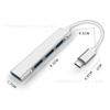 Hub USB Tipo-C de 4 Puertos Mini Portátil Expansión Multi-Interfaz Adecuado para Laptops