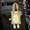 Porta Pañuelos para Respaldo de Asiento de Coche Caja de Pañuelos Divertida para Coche Colgante Monstruo de Dibujos Animados Decoración Interior de Coche