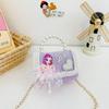 Nuevo bolso para niña con lazo y perlas, estilo princesa, bandolera de hombro, monedero
