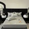 Lujo Ligero Jacquard Carbón Hielo 900D Sábanas Colchonetas Suaves Refrigeradas Clase Amigable con la Piel Transpirable Lavables a Máquina Colchoneta de Seda de Hielo para Dormir Desnudo
