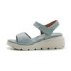(Agotado, Sin Reemplazo) 950-6 Sandalias Casuales Ligeras de Cuña con Velcro y Pedrería Nuevas de Amazon para Mujer Talla Grande