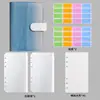 Cuaderno Macarrón Color Degradado Transfronterizo Carpeta A6 Bolsa con Cremallera Libro de Contabilidad de Presupuesto en Efectivo Personalizado Venta al por Mayor
