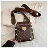 Bolso para teléfono móvil con estampado de letras Bolso de mujer Bolso pequeño 2025 Nueva moda Bolso bandolera de hombro Bolso de mano moderno y personalizado
