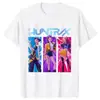 Camiseta Kpop Cazador de Demonios Huntrx Moda Top Coreano Camiseta de Moda para Mujer Camiseta de Verano Manga Corta