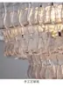 Lámpara colgante de cristal de lujo ligero estilo francés para dormitorio, lámpara de noche vintage, diseñador Murano para entrada, pasillo, balcón